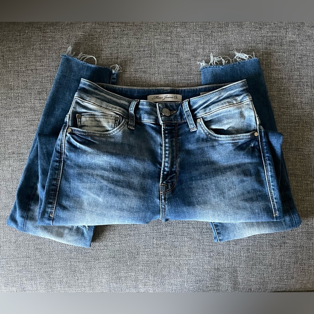 Mavi "Alissa" Distressed Medium Wash Skinny Jeans - Picture 5 of 8